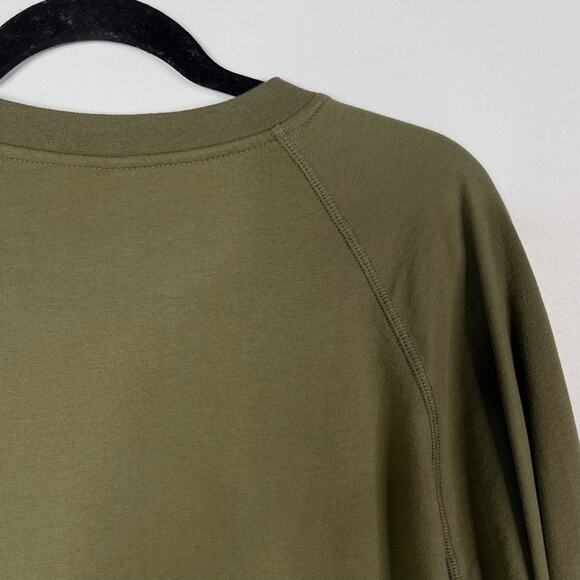 Next Level Womens Large L Olive Green Crew Neck Sweatshirt Comfy Cotton Casual - Picture 5 of 7